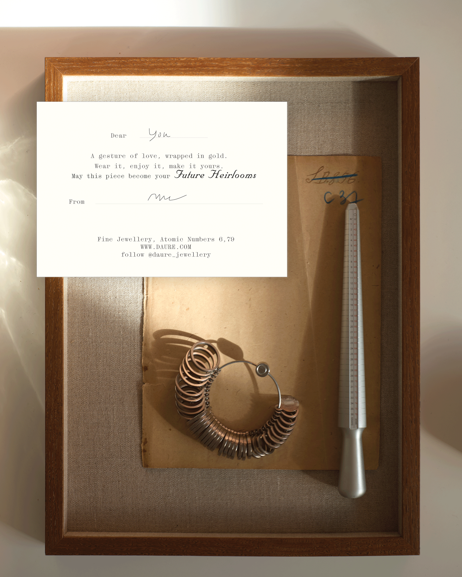 The daŭre Gift card